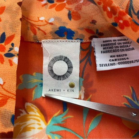 Anthropologie Akemi + Kin Hayley Mixed Print Kimono Shawl Cardigan One Size - Picture 7 of 8